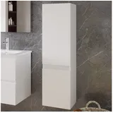 duschspa Waschtisch Waschbecken mit Unterschrank Badmöbel Set Badschrank Waschplatz, Hochglanz, 50-120cm weiß 30 cm x 110 cm x 30 cm