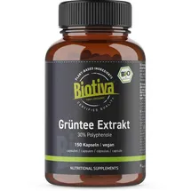 Biotiva Grüntee Extrakt Kapseln Bio 75 g