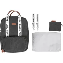 Childhome - Wickelrucksack FAMILY CLUB schwarz - Schwarz