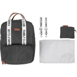 Childhome - Wickelrucksack FAMILY CLUB schwarz - Schwarz