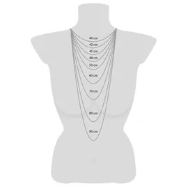 Engelsrufer Erbskette 925er-Sterlingsilber vergoldet 2,1mm 80cm Pink