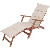 HOBBYGARDEN Auflagen für Deckchair, Liegenauflage, Gartenliege Auflage, Polsterauflage für Sonnenliege, Relaxliege, Produktabmessung: 182x42x4 cm, Beige