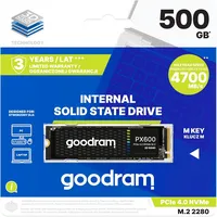 goodram PX600 500GB, M.2 2280/M-Key/PCIe 4.0 x4 SSDPR-PX600-500-80