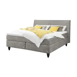 RUF Boxspringbett  Aurelia ¦ grau ¦ Maße (cm): B: 210 H: 114