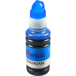 Ampertec Nachfülltinte ersetzt Epson C13T664240 T6642 cyan