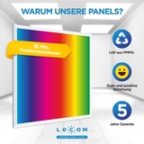 Lecom LED Panel mit RGB + CCT 62,0 62,0 cm
