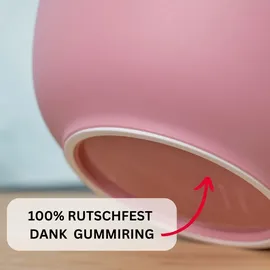Westmark Rührschüssel mit zweigeteiltem Deckel 3,5 l, rosa/weiß,