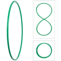 hoopomania Faltbarer Hula Hoop, HDPE-20mm, Grün, Ø105cm