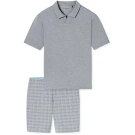 SCHIESSER Pyjama Selected Premium Jacquard Grau 56 (XXL)