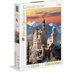 Clementoni® Puzzle High Quality Collection, Neuschwanstein, 1500 Puzzleteile, Made in Europe bunt