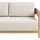 Beliani Sampieri Set 2-tlg. Hellbraun/Beige