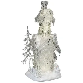 Formano Haus mit Schnee 45 cm transparent/weiß mit Licht