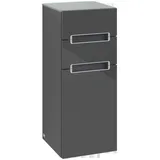 Villeroy & Boch V&B Seitenschrank Subway 2.0 35,6x85,7cm, L, Gr cr, silbergr., glo Gr