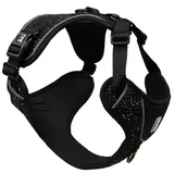 duvoplus EXPLOR Ultimate Fit No-Pull-Geschirr Hundehalsband Granit Schwarz M