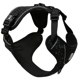 duvoplus EXPLOR Ultimate Fit No-Pull-Geschirr Hundehalsband Granit Schwarz M