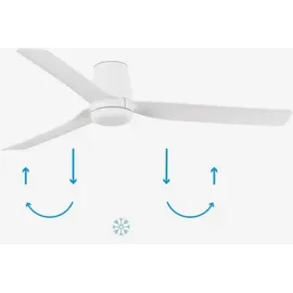 faro BARCELONA Punt Tub 130 cm Deckenventilator Weiß