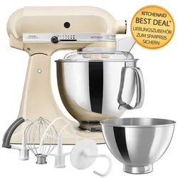 KitchenAid Artisan Küchenmaschine 4,8L 5KSM175 Crème Zubehöraktion*