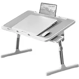 HechoVinen Faltbarer Laptoptisch Bett, Höhen Winkelverstellbarer Betttisch