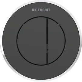 Geberit Typ 10 Drückerplatte schwarz/hochglanz-verchromt