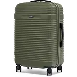 OCHNIK Mittelgroßer Koffer | Hartschalenkoffer | Material: ABS | Farbe: Khaki | Größe: M | Maße: 66x44x26 cm | Volumen: 65 Liter | 4 Rollen | Hohe Qualität