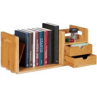 Relaxdays Schreibtisch-Organizer braun 80,5 x 19,0 x 21,0 cm, 1 St.