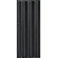 Vivaldi Falttür Schiebetür Türbreite bis 84 cm Farbe Schwarz H. 203 cm pi black Neu (1 Set, 1-St., teils vormontiert), teils vormontiert schwarz