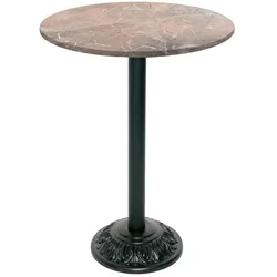 Restootab Stehtisch Bistrot-Stil Ø70cm - Modell griechischer Marmor