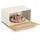 Zeller Brotkasten Metall/Bambus Beige