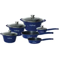 Cheffinger Diamant Topf-Set 12-tlg. Kochtöpfe + Deckel