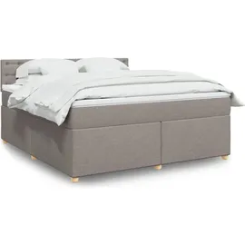 vidaXL Boxspringbett 180 x 200 cm Taupe