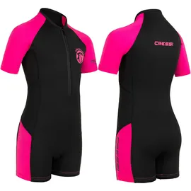 Cressi Neoprenanzug Shorty Schwarz/Rosa 7-8 Jahre