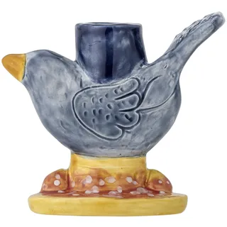 Bloomingville Creative Collection Ainsa Kerzenhalter, Blue, Steingut, L11xH11xB12 cm