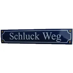 Mini-Straßenschild mit verschiedenen Texten (Ausführung: Checkpoint Charlie)