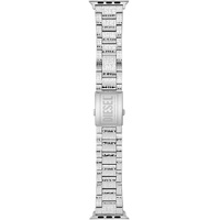 Diesel Herrenband kompatibel mit Apple Watch®, 42/44/45/49MM - 24mm Edelstahl silberfarben, DSS0017
