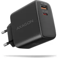 Axagon ACU-PQ45 GaN nab??je??ka do s??t?? , 2x port (USB-A + USB-C), PD3.0/PPS/QC4+/SFC 2.0/AFC/Apple (45 W, Power Delivery 3.0), USB Ladegerät, Schwarz
