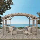 Sunjoy Zedernholz Pergola Dajti 305 x 427 cm grau