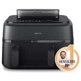 Philips 5000 Series Steam Airfryer Dual Basket NA550/00 Schwarz