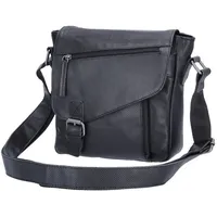 The Skandinavian Brand Damen Leder Schultertasche Black