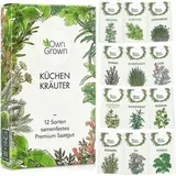 OwnGrown Kräuter Samen-Set für 12 Kräutersorten