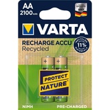Varta Recharge Accu Recycled Mignon AA NiMH 2100mAh, 2er-Pack (56816-101-402)