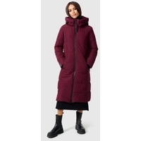 Marikoo Steppjacke MARIKOO "Zuraraa XVI" Gr. L, rot (wine) Damen Jacken langer Winter Mantel gesteppt