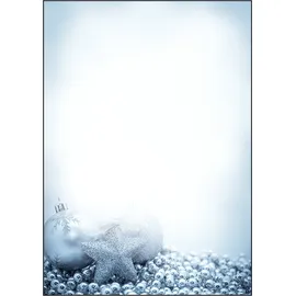 Sigel Weihnachten DIN A4, Briefpapier Blau, Weiß 90 g/m2 100 Blatt