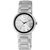 Akzent Damenuhr mit Metallarmband - Silber