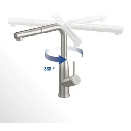 Villeroy & Boch Subway Style Shower edelstahl gebürstet 928500LC