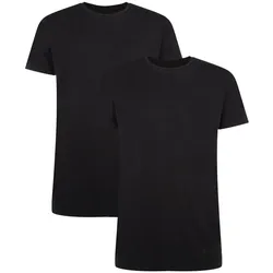 T-Shirt BAMBOO BASICS "T-Shirt RUBEN 2er Pack", Herren, Gr. XL, schwarz, Obermaterial: 68% Viskose CV. 28% Baumwolle CO. 4% Elasthan EL., Shirts T-Shirt