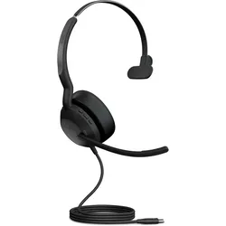 Jabra Evolve2 50 Mono-Bluetooth Headset 4 Mikrofone, USB-C-Anschluss, MS Teams zertifiziert, Aktive Geräuschunterdrückung