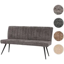 Mendler Sitzbank HWC-K16 Grau-Braun 160 x 40 x 48 cm