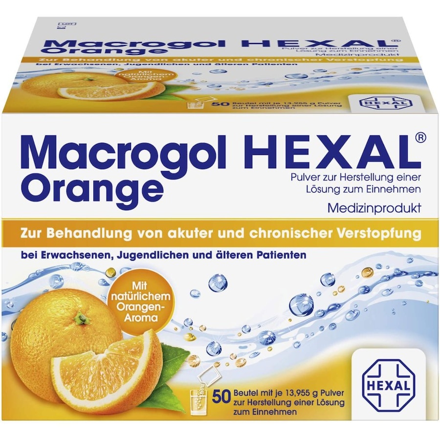 Hexal MACROGOL Orange Plv.z.Her.e.Lsg.z.Einn.Btl. Abführmittel
