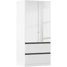 Rauch »Kleiderschrank Schrank Garderobe Wäscheschrank COSTA in 3 Breiten«, mit Spiegel, grifflose Front und Push-to-Open Funktion MADE IN GERMANY