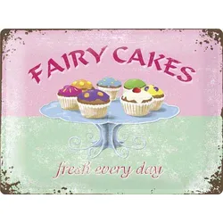 Blechschild „Fairy Cakes“